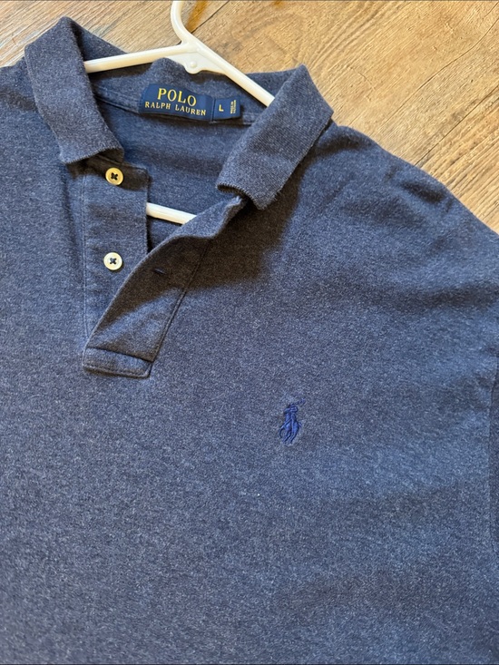 Polo Ralph Lauren Other - Polo by Ralph Lauren Heathered Navy Cotton Polo with Embroidered Pony